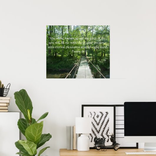 Psalm 16:11 Poster (Thuiskantoor)