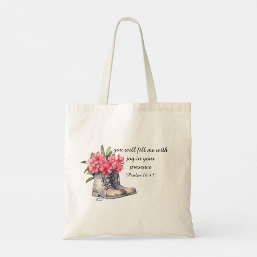 Psalm 16:11 Tote Bag (Achterkant)