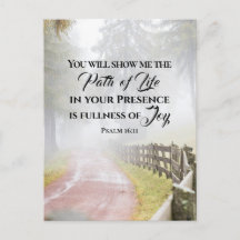Psalm 16:11 U zult me het pad van het leven shows