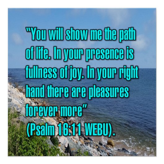 Psalm 16:11 WEBU Perfect Poster (Voorkant)