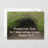 PSALM 16:1 BRIEFKAART (Voorkant / Achterkant)