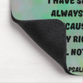 Psalm 16:7-8 God is naast mij bijbelverse Muismat (Hoek)