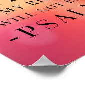 Psalm 16:8 Bijbelcitaat Poster (Hoek)