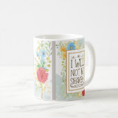 Psalm 16 8 Ik zal niet Christelijk geschud worden Koffiemok (Voorkant rechts)