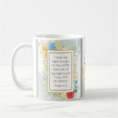 Psalm 16 8 Ik zal niet Christelijk geschud worden Koffiemok (Links)