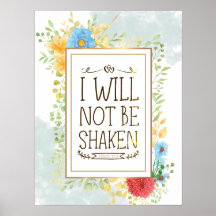 Psalm 16 8 Ik zal niet Christelijk geschud worden