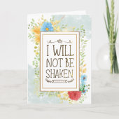 Psalm 16:8 Ik zal niet worden geschud bijbel Chris Kaart (Voorkant)