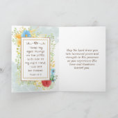 Psalm 16:8 Ik zal niet worden geschud bijbel Chris Kaart (Binnen)