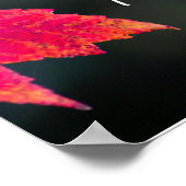 Psalm 16:8 op valbladeren poster (Hoek)