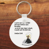 "PSALM 16:8" UNSHAKEN SLEUTELHANGER (Voorkant)