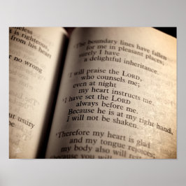 Psalm 16 afdrukken poster