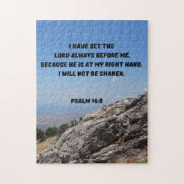 Psalm 16 Bijbel als ik niet geschud word Legpuzzel