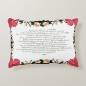 Psalm 16, Bijbelversie, rode ventilator Accent Kussen (Voorkant)