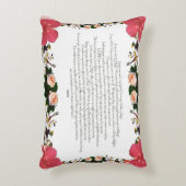 Psalm 16, Bijbelversie, rode ventilator Accent Kussen (Voorkant(Verticaal))