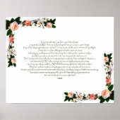 Psalm 16, Bijbelversie, wanddecor Poster (Voorkant)