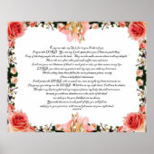 Psalm 16, Bijbelversie, wanddecor Poster (Voorkant)