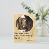 Psalm 17:5 De Via Dolorosa in Jeruzalem Briefkaart (Staand voorkant)