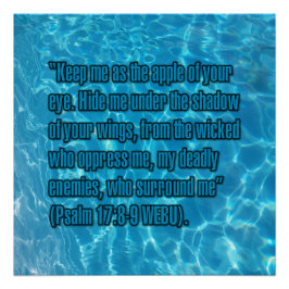 Psalm 17:8-9 WEBU Perfect Poster