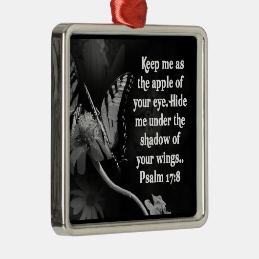 PSALM 17:8 CHRISTMAS ORNAMENT SCRIPTURE HOUDT ME (Rechts)