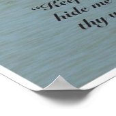 Psalm 17:8 de Druk van de Manuscript, Versie B Poster (Hoek)