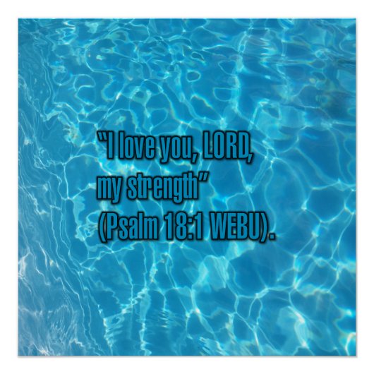 Psalm 18:1 WEBU Perfect Poster (Voorkant)