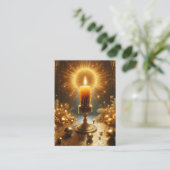 Psalm 18:28 KJV Kaarten - Verlicht mijn duisternis Visitekaartje (Staand voorkant)