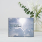 Psalm 18:28 Schuifwolken Briefkaart (Staand voorkant)