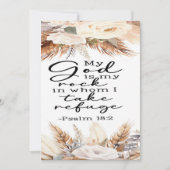 Psalm 18:2 Aanmoediging Kaart (Voorkant)