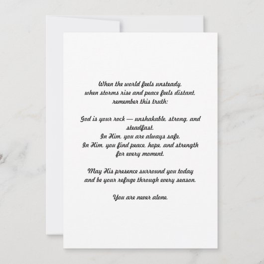 Psalm 18:2 Aanmoediging Kaart (Achterkant)