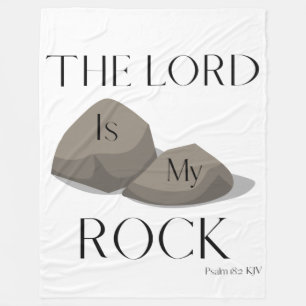 Psalm 18:2 Bijbel Schrift Quote KJV Fleece Deken