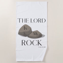 Psalm 18:2 Bijbel Schrift Quote KJV Strandlaken