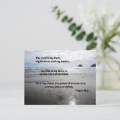 Psalm 18:2 De Heer is mijn Rock, mijn fort Feestdagenkaart (Staand voorkant)