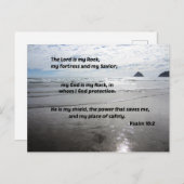 Psalm 18:2 De Heer is mijn Rock, mijn fort Feestdagenkaart (Voorkant / Achterkant)