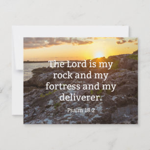 Psalm 18:2, schriftuurlijke verzen briefkaart