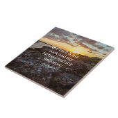 Psalm 18:2, scriptuververs tegeltje (Zijkant)