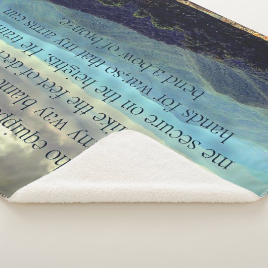 Psalm 18:32-34 deklaag sherpa deken (3/4)