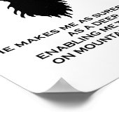 Psalm 18:33 Bijbelverse deer Galaxy Poster (Hoek)