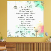 Psalm 18 canvasafdruk canvas afdruk (Insitu (Woonkamer))