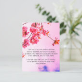 Psalm 18, de bloesem Christelijk briefkaart van de (Staand voorkant)