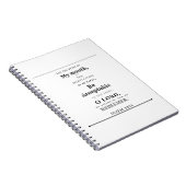 Psalm 19:14 Spiral Foto Notitieboek (Rechterzijde)