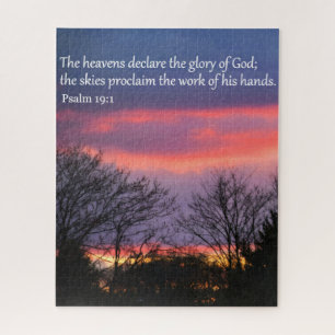 Psalm 19 16x20 Jigzaag Puzzle Legpuzzel