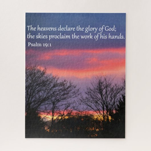 Psalm 19 16x20 Jigzaag Puzzle Legpuzzel (Verticaal)