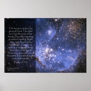 Psalm 19:1-4 poster