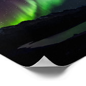 Psalm 19:1 Aurora Borealis en sterren Poster (Hoek)