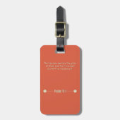 Psalm 19:1 Bagagelabel met leren riem (Voorkant verticaal)