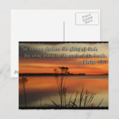 PSALM 19:1 BIBLIOTHEEKSCHRIPTUURZUIVERS VERKLAREN BRIEFKAART (Voorkant / Achterkant)