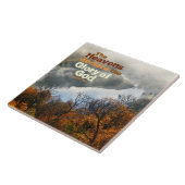 Psalm 19:1 Bijbelvers Eer Gods Keramische Tegel Tegeltje (Zijkant)