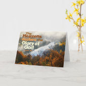 Psalm 19:1 Bijbelvers Glorie van God Wenskaart Kaart (Gele Bloem)