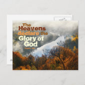 Psalm 19:1 De hemel verkondigt de heerlijkheid van Briefkaart (Voorkant / Achterkant)