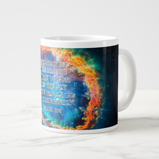 Psalm 19:1 De hemel verkondigt de heerlijkheid van Grote Koffiekop (Voorkant rechts)